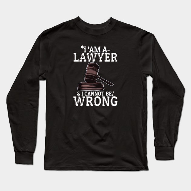 Lawyers Gift Long Sleeve T-Shirt by lateefo